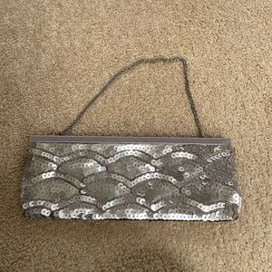 Silver banana republic bag